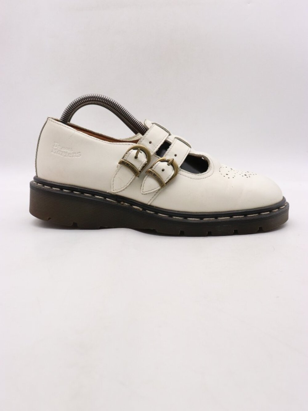 Doc Dr. Martens 8065 Mary Jane Women’s UK 8 US 10 Buckle White Leather England